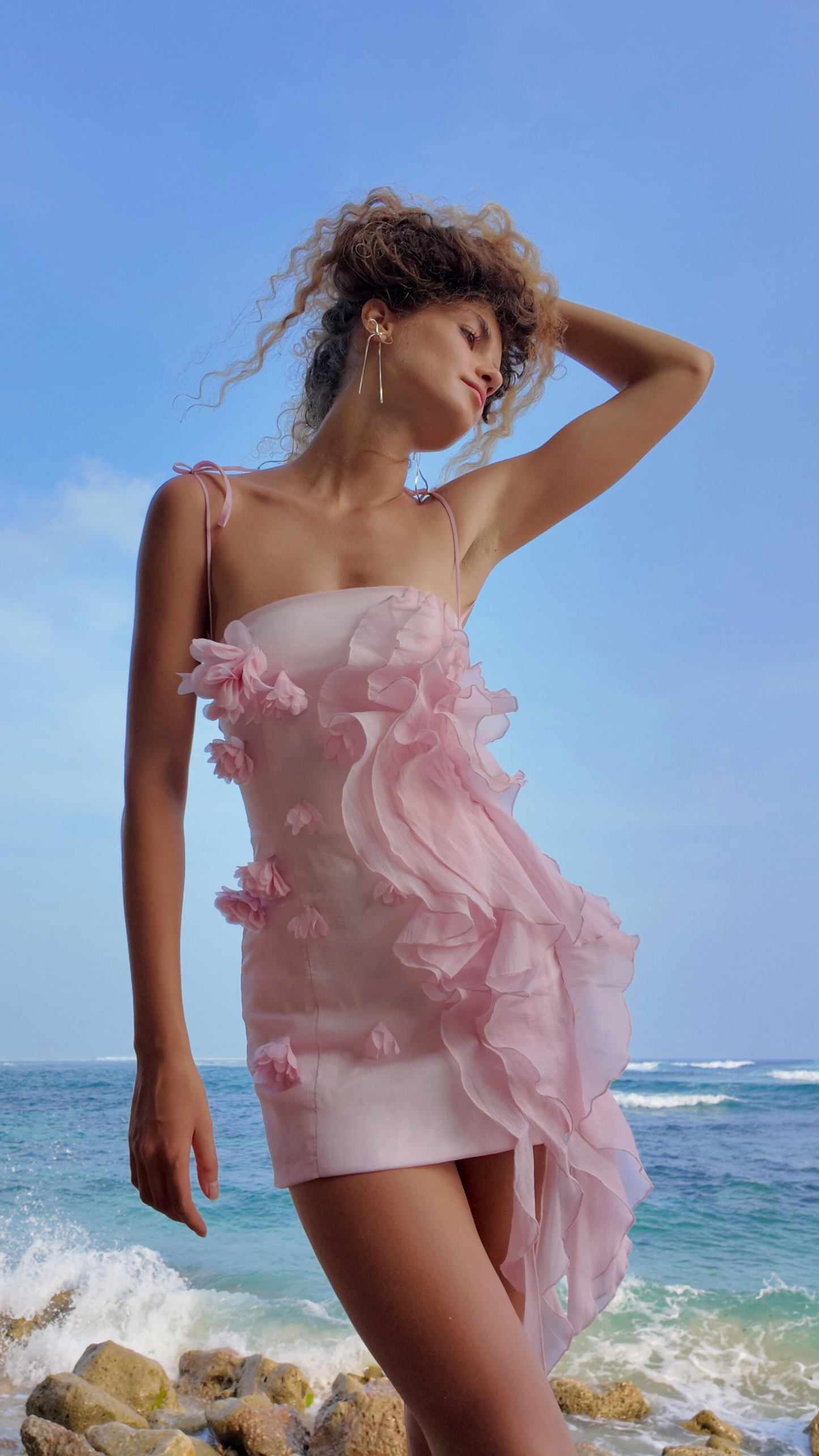 Fairy-tale Ruffle Mini Dress