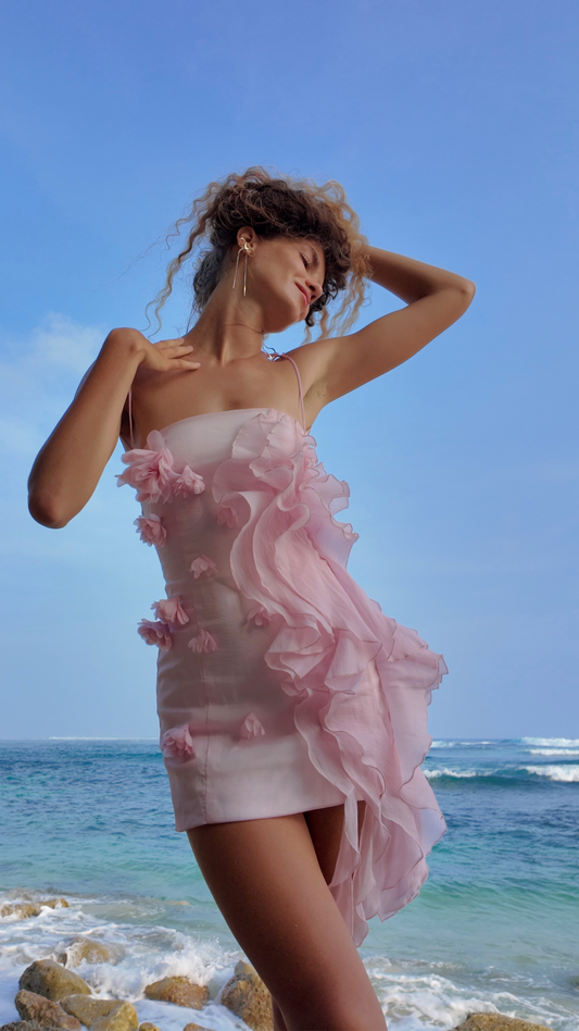 Fairy-tale Ruffle Mini Dress