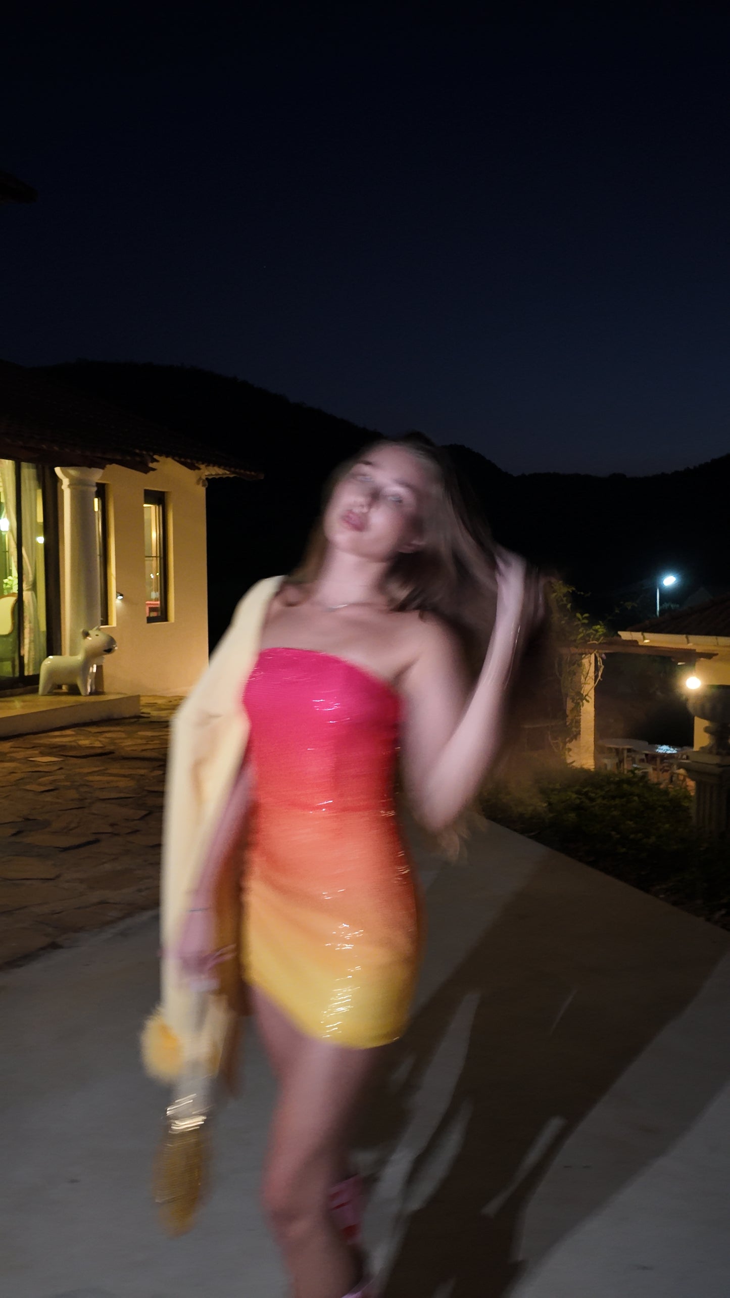 Sunset Sparkle Mini Dress