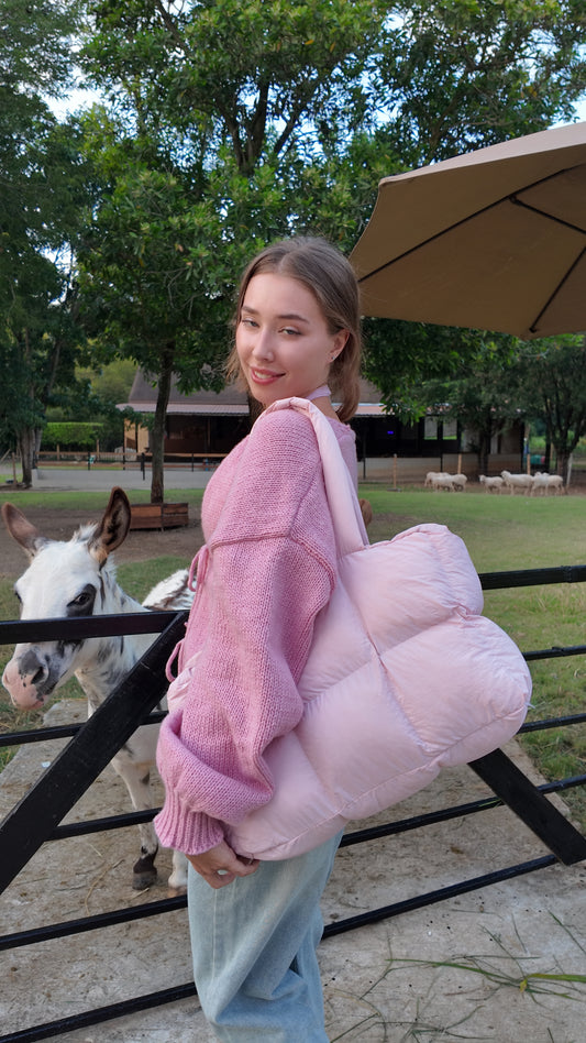 Marshmallow Puff Bag- BABY PINK