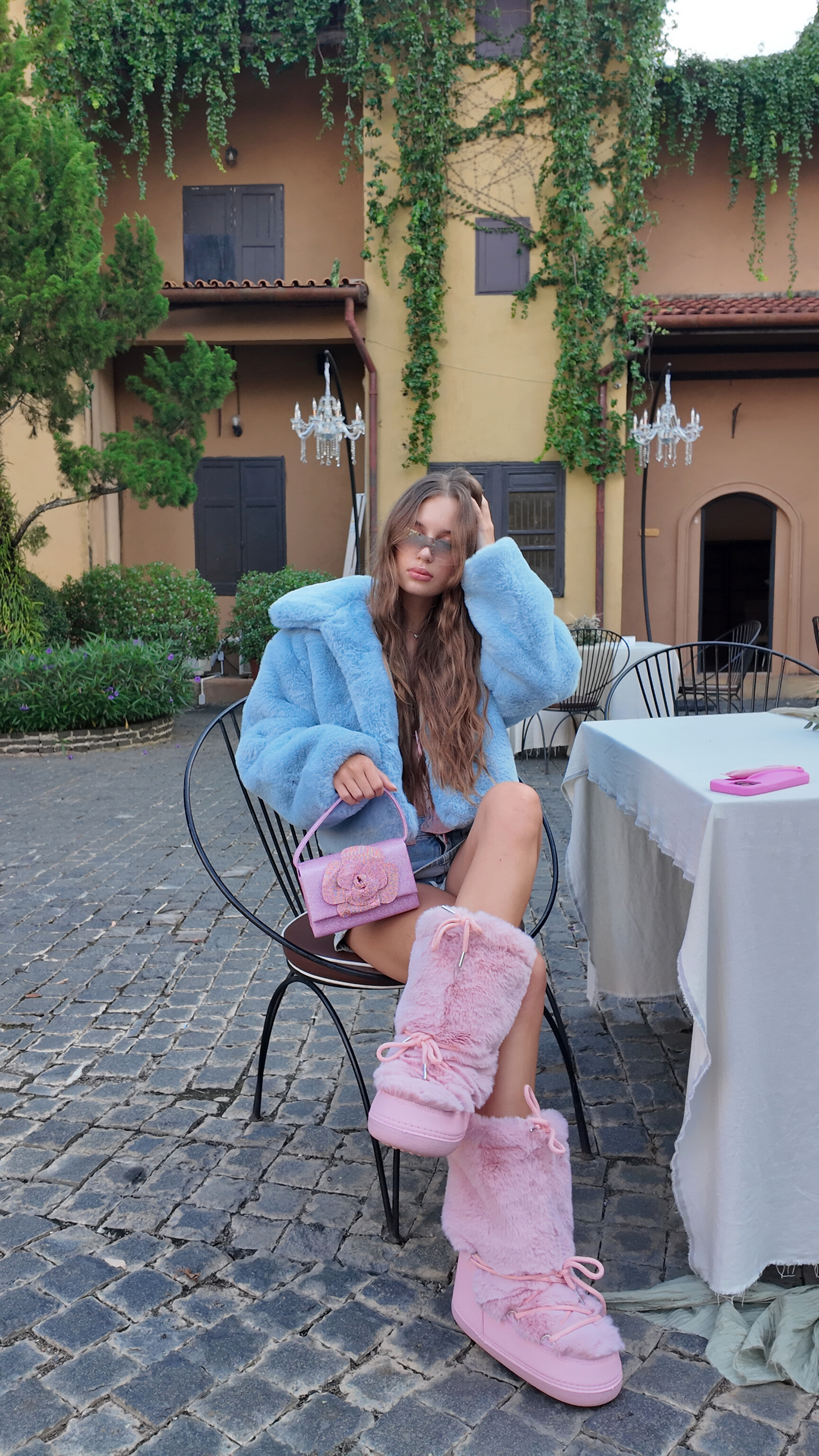 Cotton Candy Fluff Boots